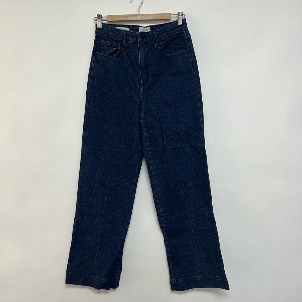 Universal Thread Dark Blue Rinse High Rise Wide Leg Jeans Size 6 - Picture 4 of 10
